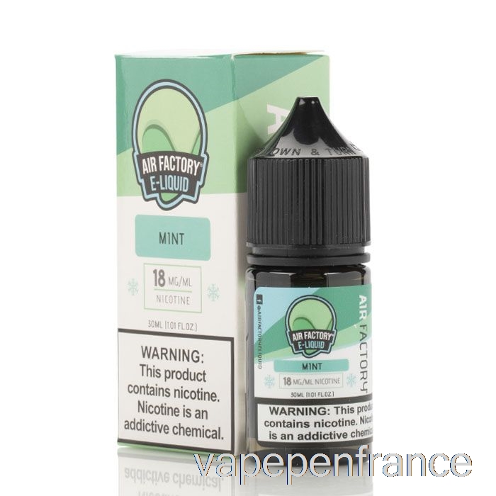 Menthe - Eliquides Aux Sels D'usine D'air - Stylo Vape 30ml 50mg